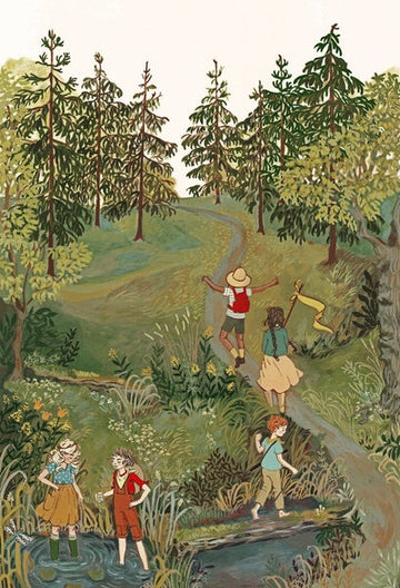 Woodland Explorers Art Print