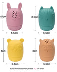 Silicone Animals Bath Toy Set