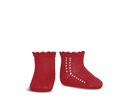 Short Lace Socks Red New | Condor