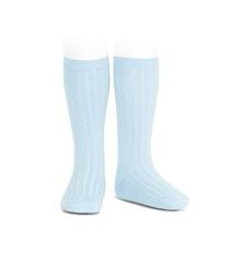Ribbed Socks Light Blue - Classical Child
 - 1
