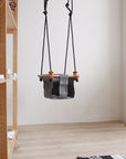 Solvej Baby and Toddler Canvas Swing, Smokey Grey