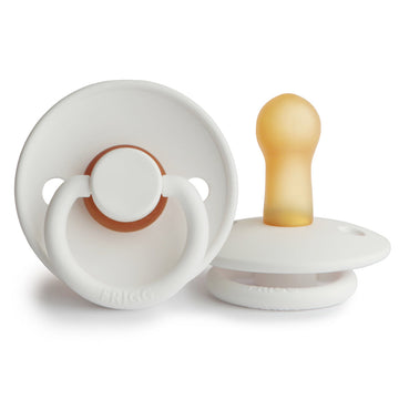 Frigg Coloured Pacifier - Classic White 2 Pack