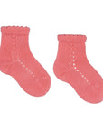 Short Lace Socks Coral | Condor