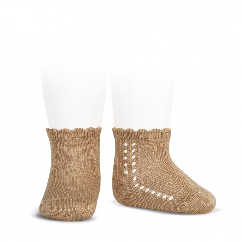Short Lace Socks Tan | Condor