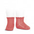 Short Lace Socks Coral | Condor
