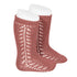 Long Side Detail Socks Terracota | Condor