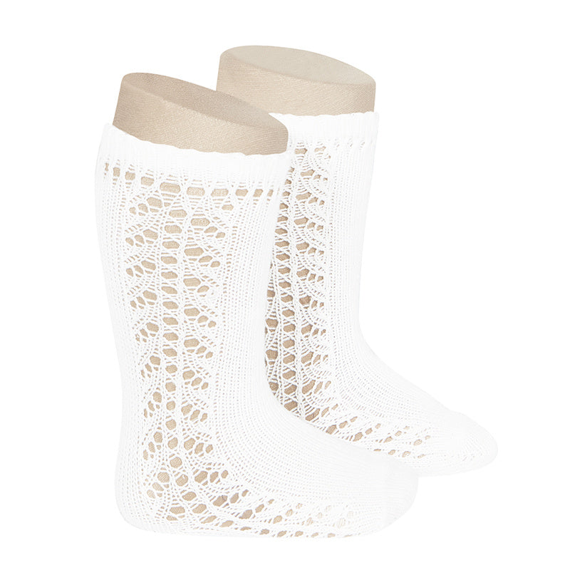 Long Side Detail Socks Cream | Condor