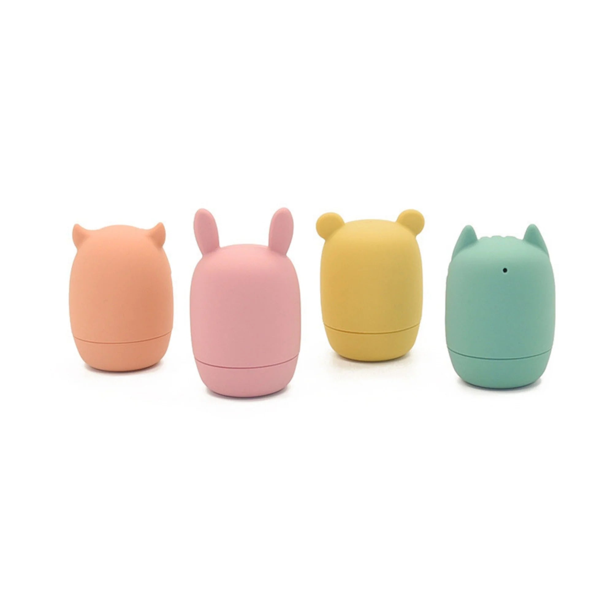 Silicone Animals Bath Toy Set