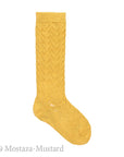 Warm Crochet Socks Mustard