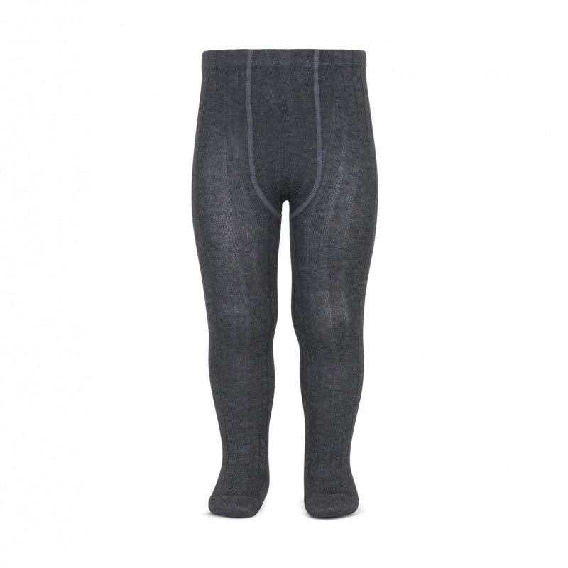 Anthracite Ribbed Tights