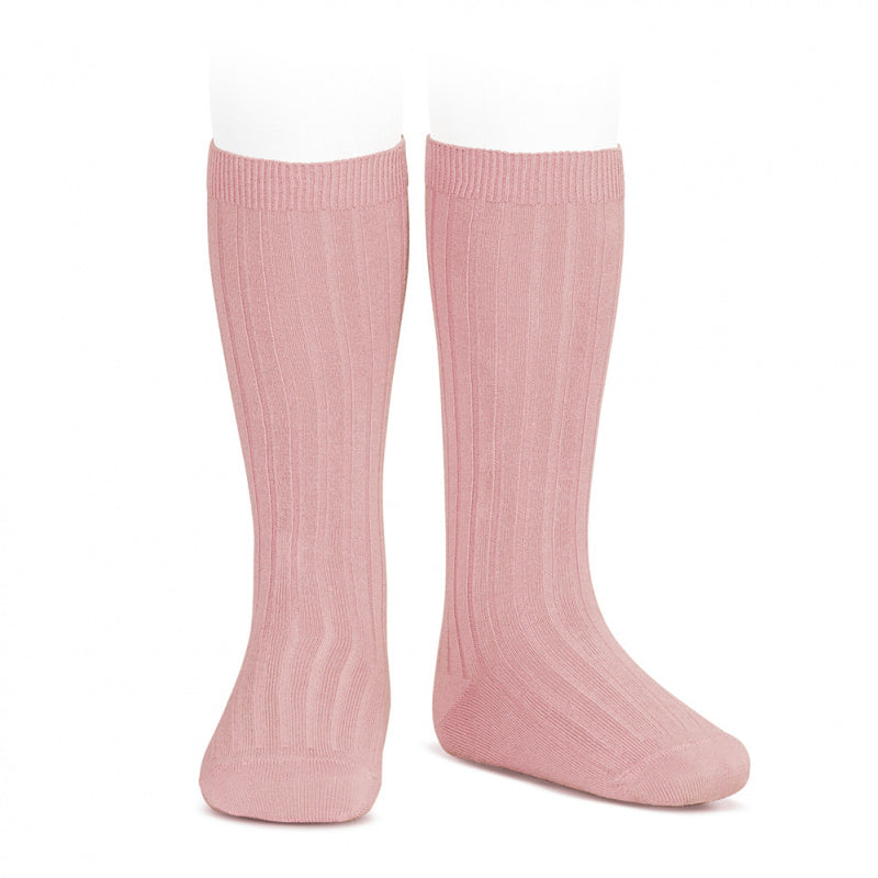 Ribbed Socks Dusky Rose Pink