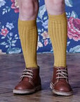 Ribbed Socks Mustard - Classical Child
 - 1